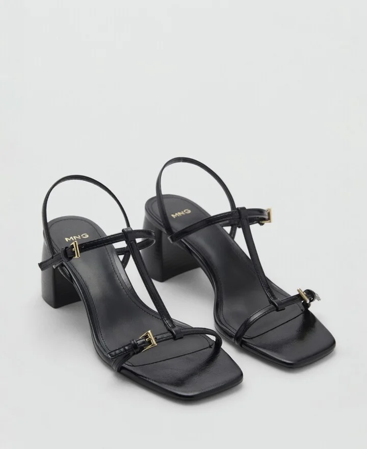 Mango Women's Straps Heel Sandals
