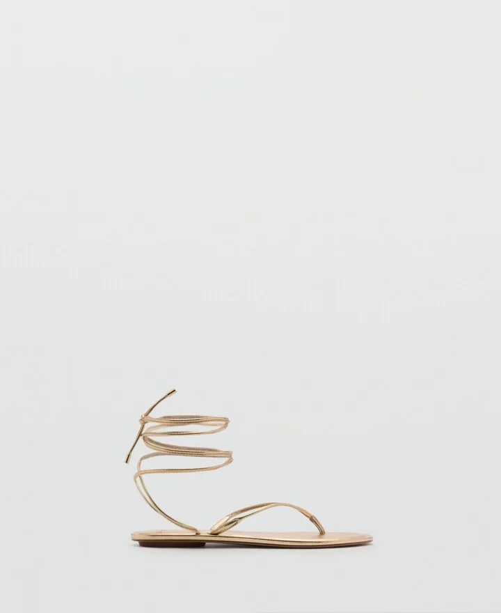 Mango Women's Strips Sandals - Image 3