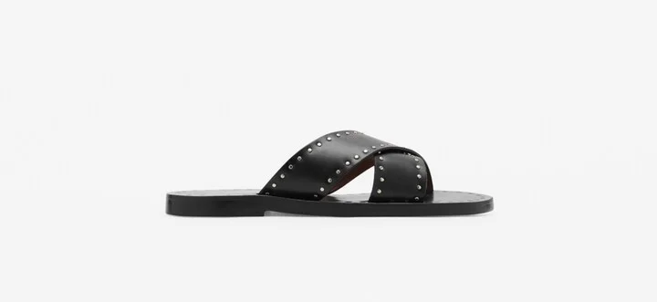 Mango Women's Studded Leather Sandals - Image 7