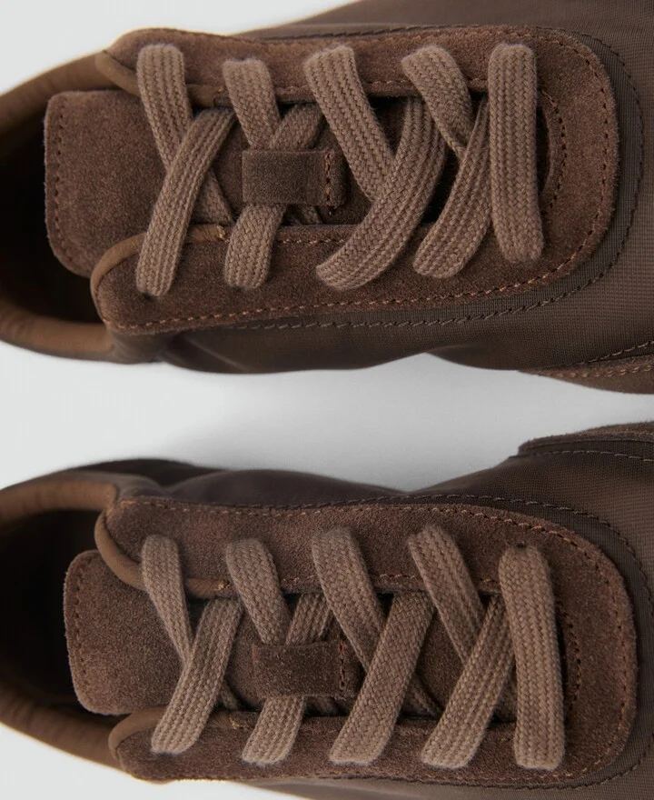 Mango Women's Suede Blend Sneakers - Image 4
