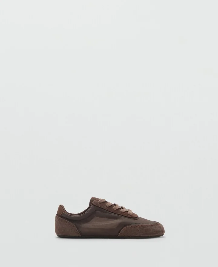 Mango Women's Suede Blend Sneakers - Image 5