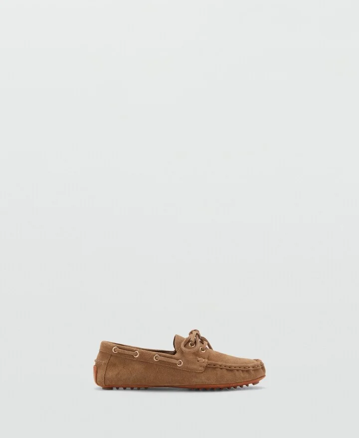 Mango Women's Suede Boat Shoes - Image 5