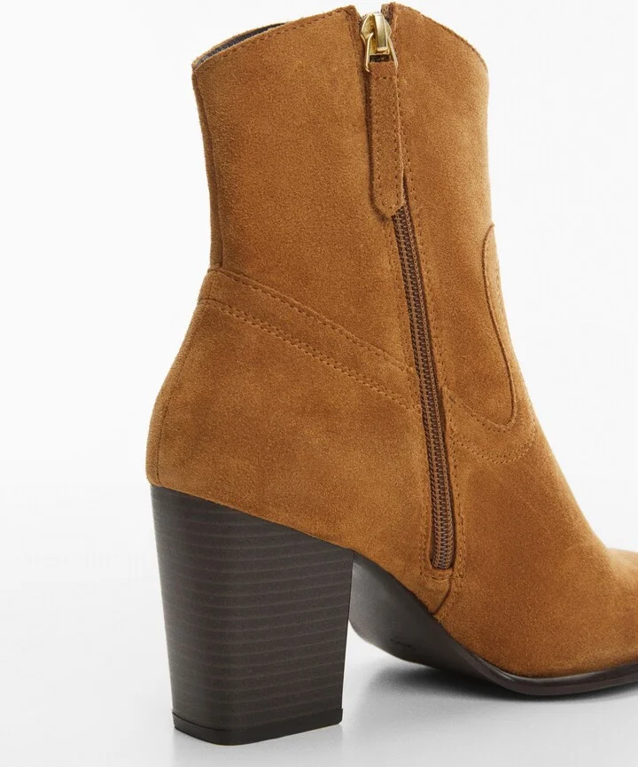 Mango Women's Suede Leather Boots - Image 3
