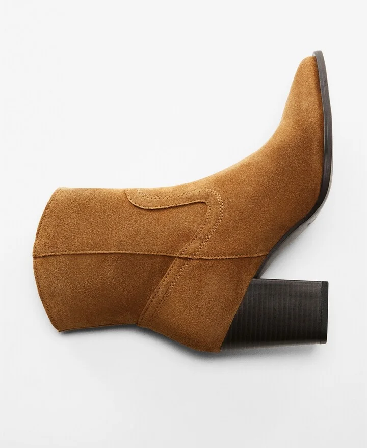 Mango Women's Suede Leather Boots - Image 5