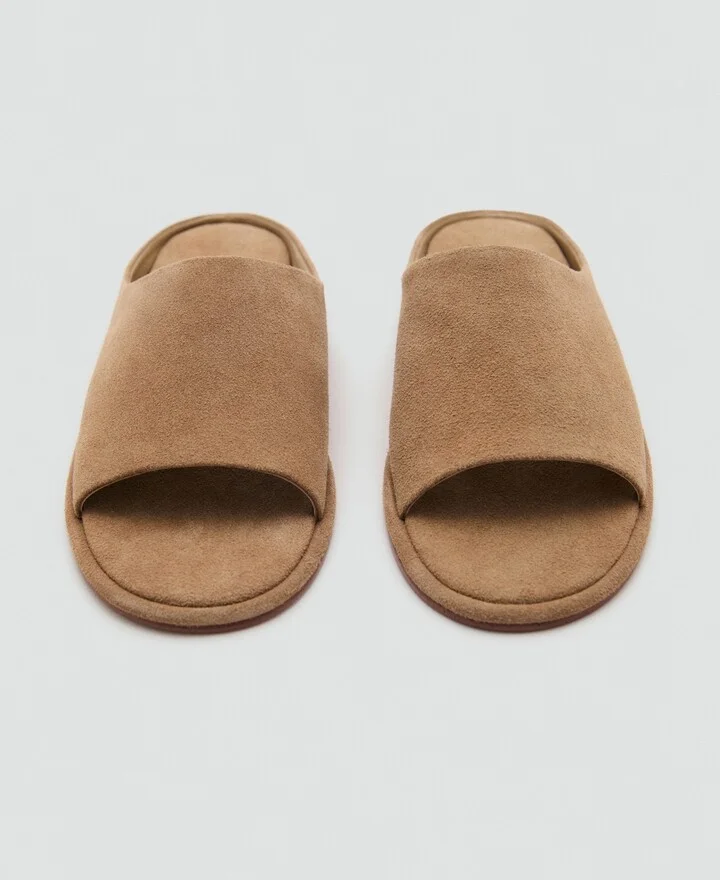 Mango Women's Suede Leather Sandals - Image 3