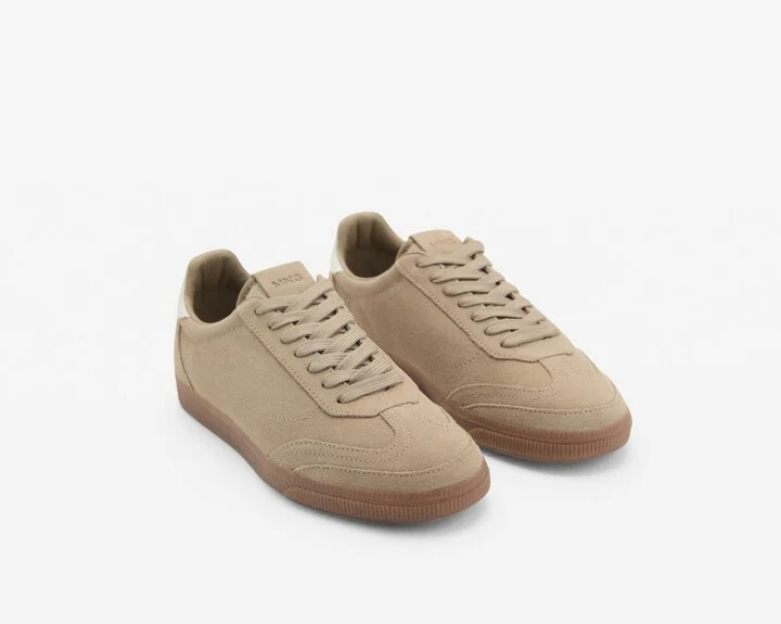 Mango Women's Suede Sneakers