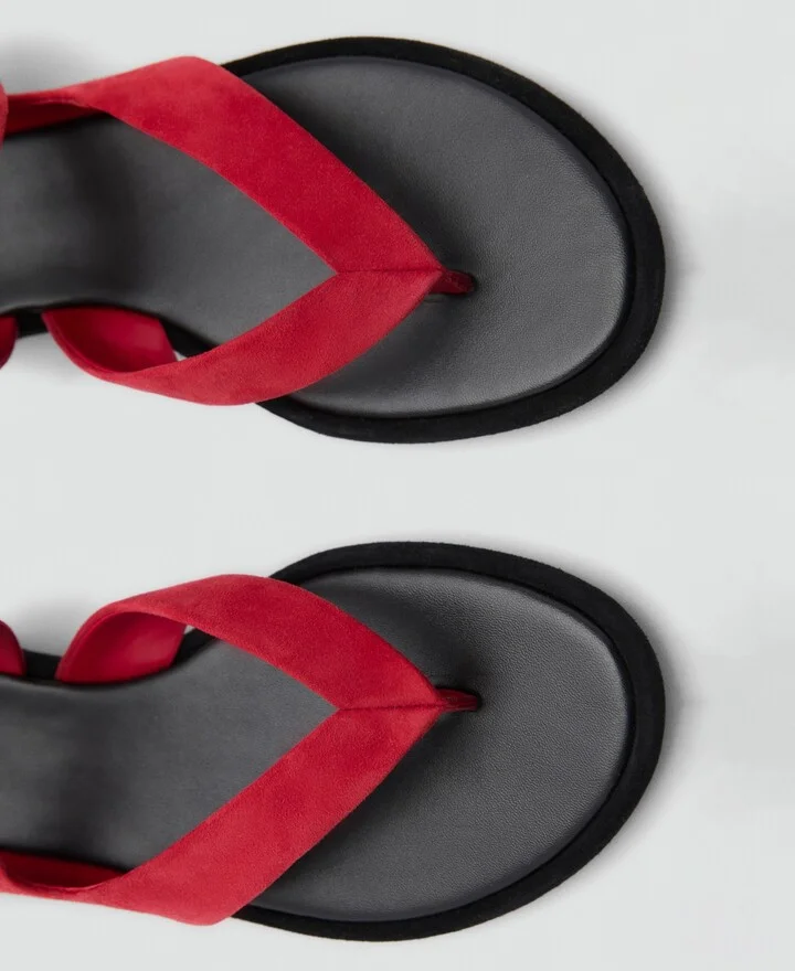 Mango Women's Suede Straps Sandals - Image 3