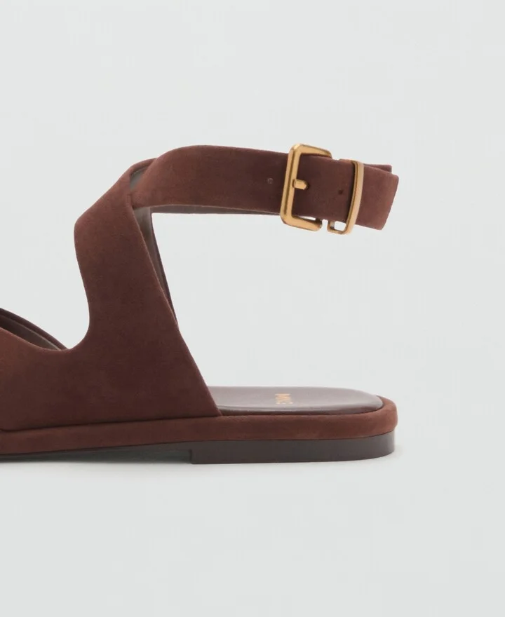 Mango Women's Suede Straps Sandals - Image 5