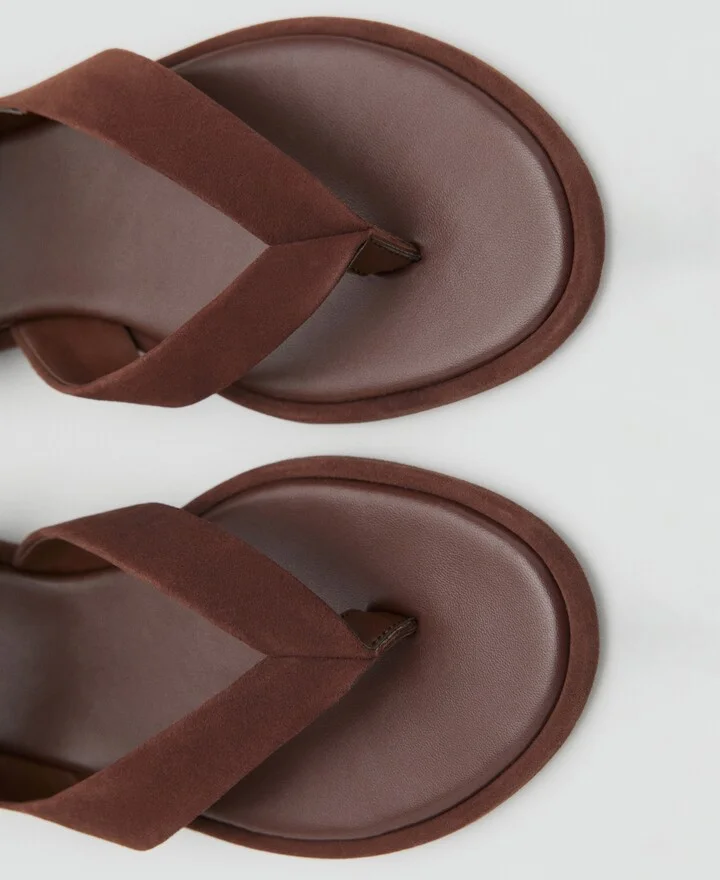 Mango Women's Suede Straps Sandals - Image 6