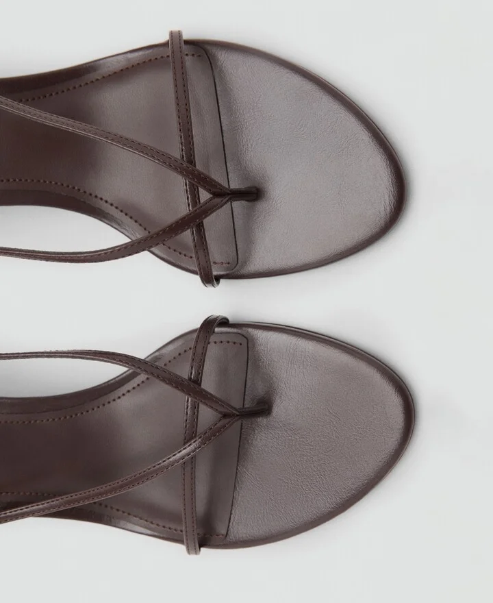 Mango Women's Thin Strap Heeled Sandals - Image 2
