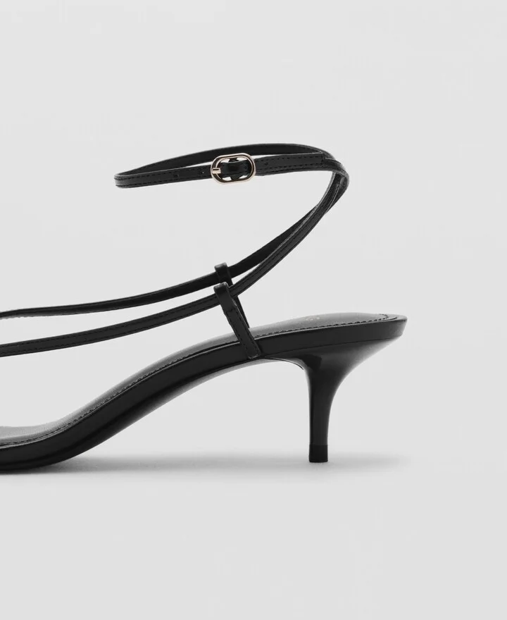 Mango Women's Thin Strap Heeled Sandals - Image 5