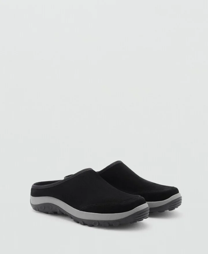 Mango Women's Track Sole Leather Clogs
