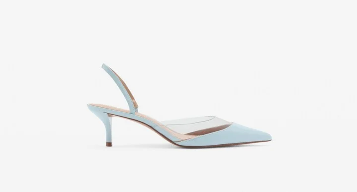 Mango Women's Vinyl Panel Heeled Shoes - Image 7
