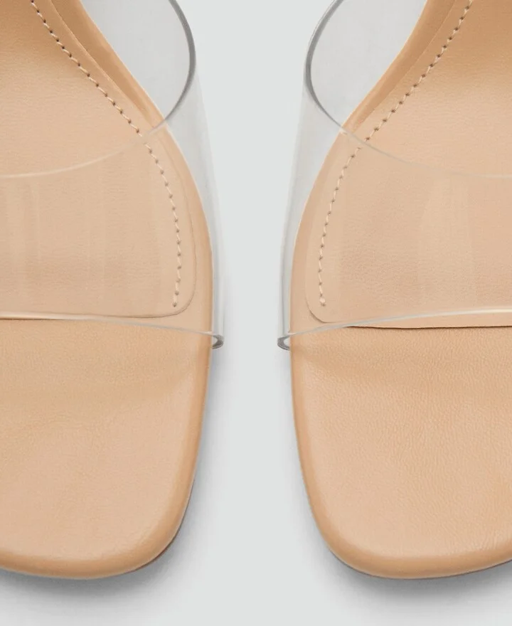 Mango Women's Vinyl Wedge Sandals - Image 2