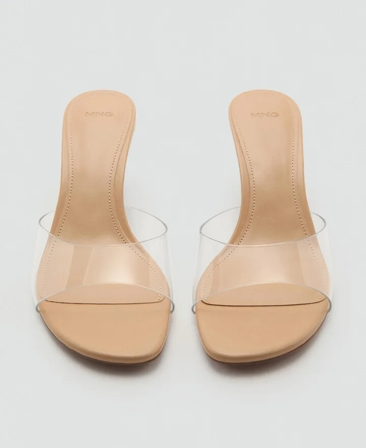 Mango Women's Vinyl Wedge Sandals - Image 4