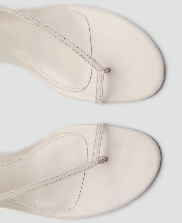 Mango Women's Wide Strap Leather Sandals - Image 6