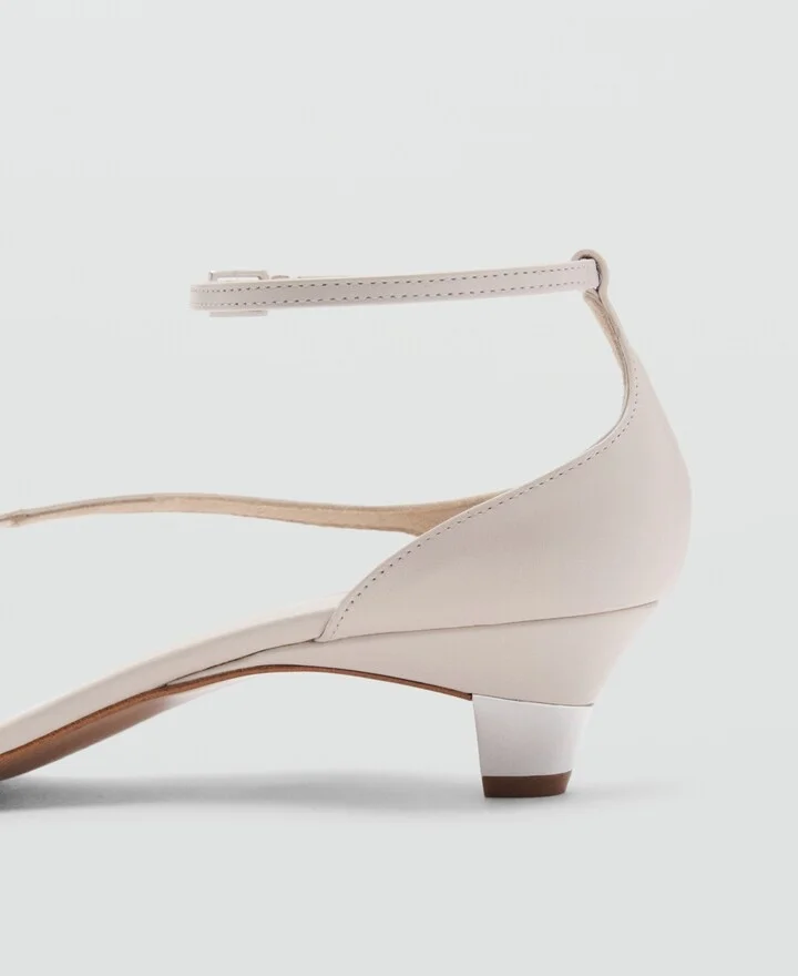 Mango Women's Wide Strap Leather Sandals - Image 7