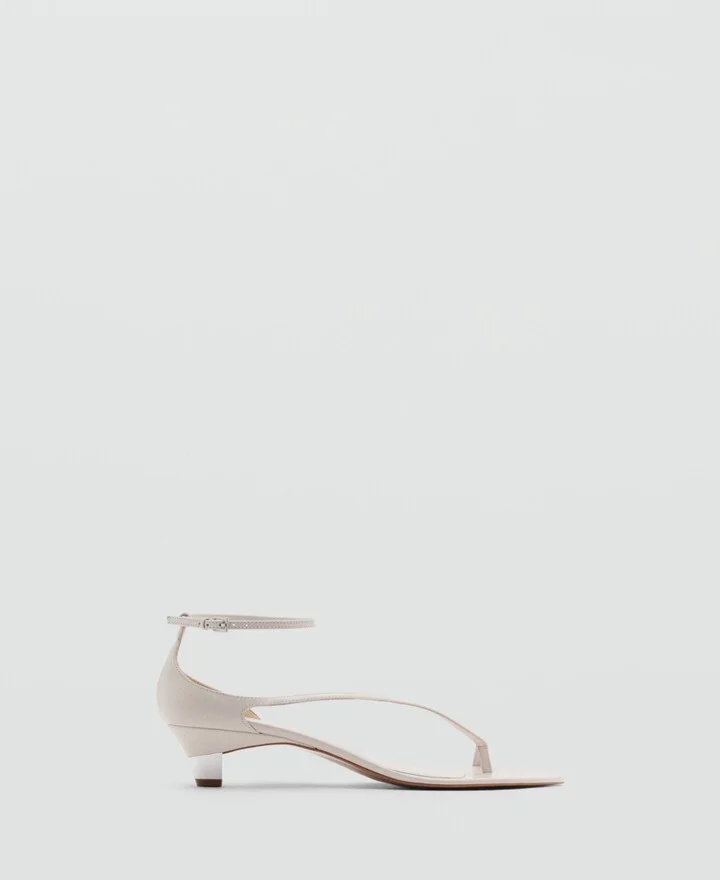 Mango Women's Wide Strap Leather Sandals - Image 8