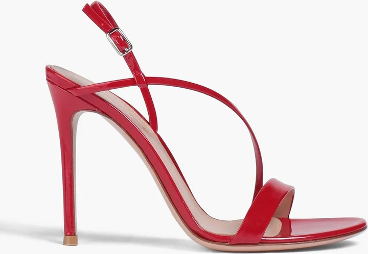 Manhattan 105 patent-leather slingback sandals
