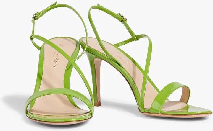 Manhattan 85 patent-leather slingback sandals - Image 2