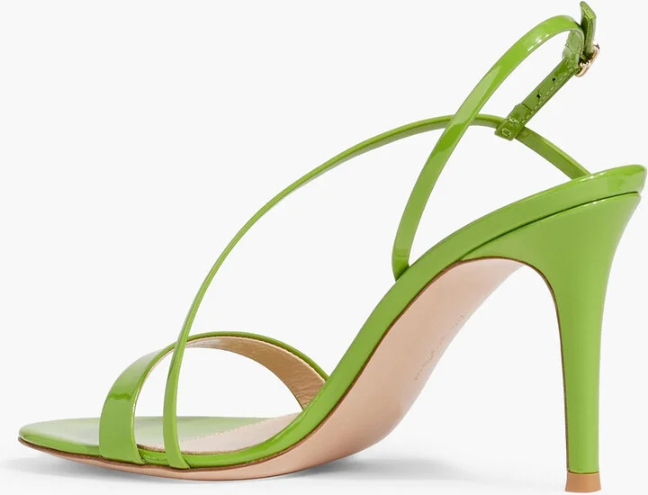 Manhattan 85 patent-leather slingback sandals - Image 3