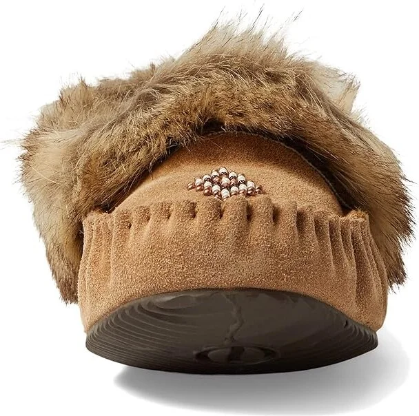 Manitobah Mukluks Street Moccasin Women's Shoes Oak/Chene Suede 2 : 7 M, Leather - Image 2