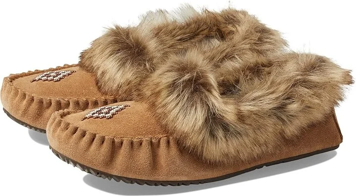 Manitobah Mukluks Street Moccasin Women's Shoes Oak/Chene Suede 2 : 7 M, Leather