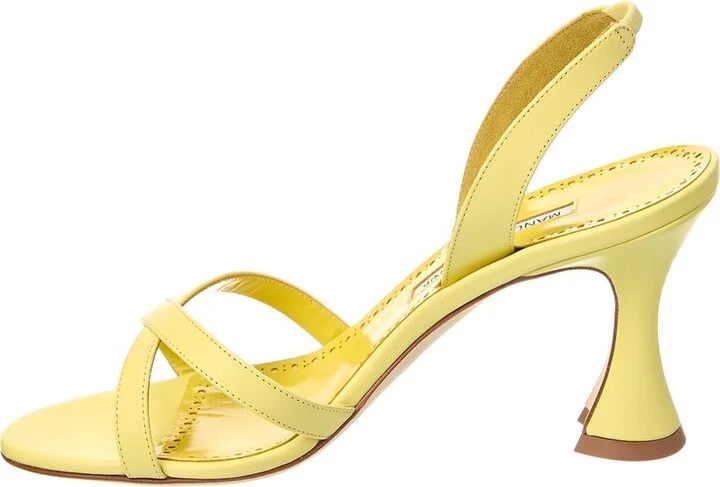 Manolo Blahnik Ammoursli 90 Leather Slingback Sandal - Image 2
