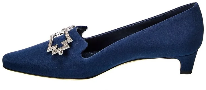 Manolo Blahnik Ansulialo 30 Silk Pump - Image 2