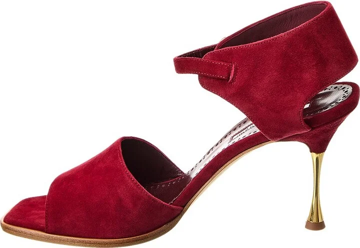 Manolo Blahnik Arcea 90 Suede Sandal - Image 2