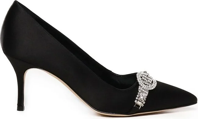 Manolo Blahnik Asapump Embellished Pumps