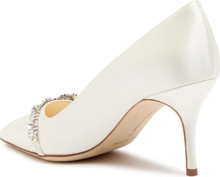 Manolo Blahnik Asapump Satin Sandals - Image 2