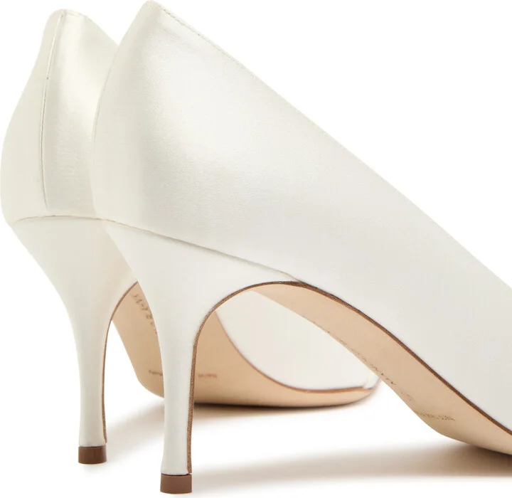 Manolo Blahnik Asapump Satin Sandals - Image 4