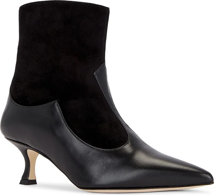 Manolo Blahnik Atalanta 50 Nappa Boot in Black - Image 2