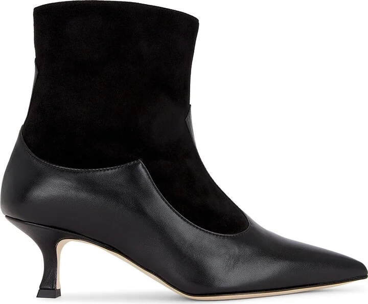 Manolo Blahnik Atalanta 50 Nappa Boot in Black