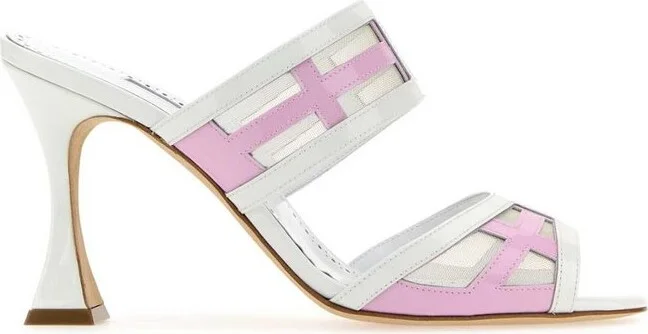 Manolo Blahnik Avespamu Double Strap Mules