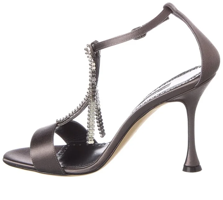 Manolo Blahnik Bambi 100 Satin Sandal - Image 2