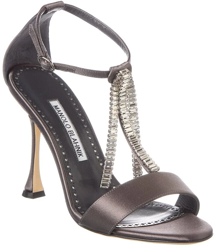 Manolo Blahnik Bambi 100 Satin Sandal