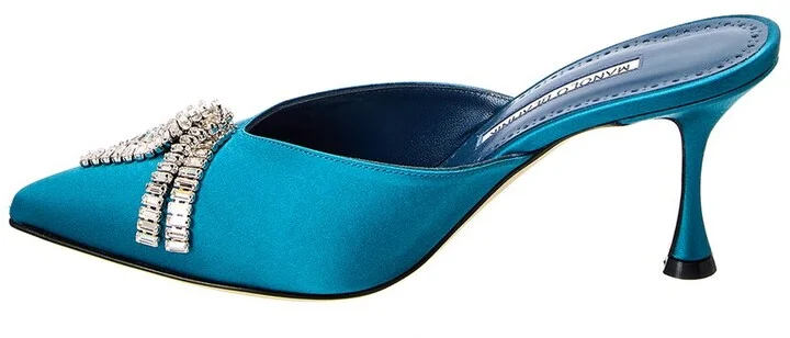 Manolo Blahnik Bambimu 70 Satin Pump - Image 2