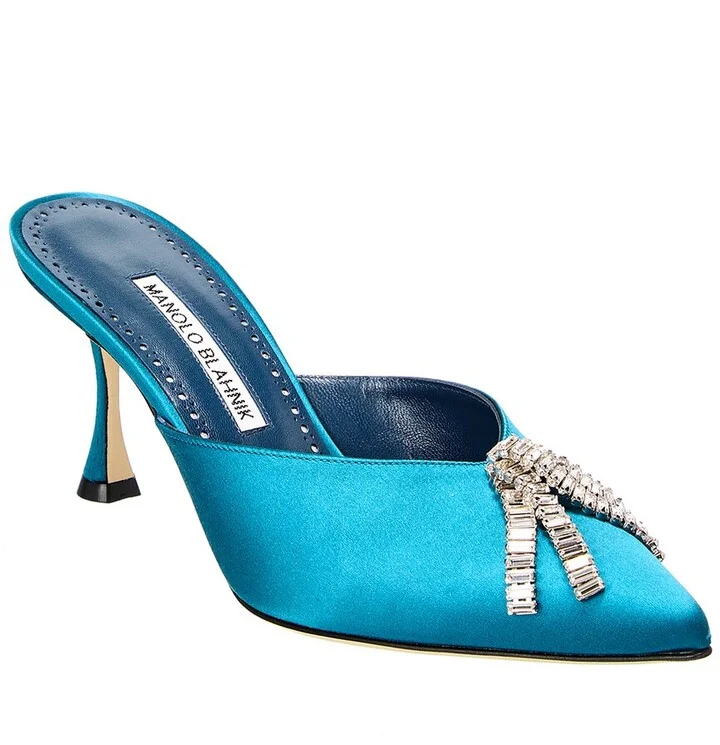 Manolo Blahnik Bambimu 70 Satin Pump