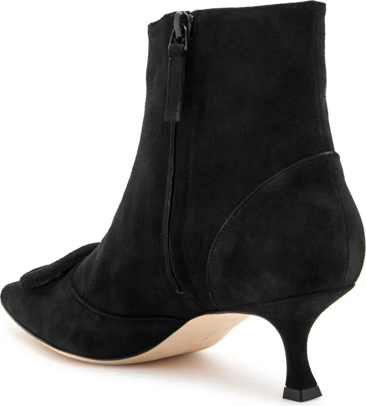 Manolo Blahnik Baylow 50 Suede Ankle Boots - Image 2