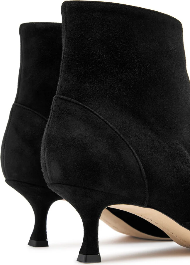 Manolo Blahnik Baylow 50 Suede Ankle Boots - Image 4