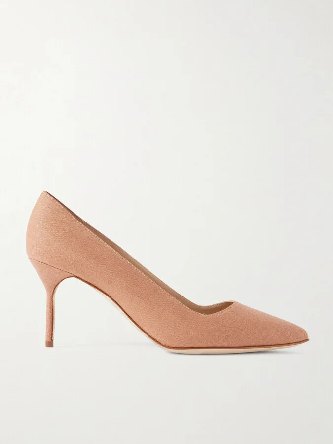 Manolo Blahnik - Bb 70 Canvas Pumps - Pink
