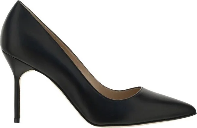 Manolo Blahnik BB Pointed-Toe Slip-On Pumps