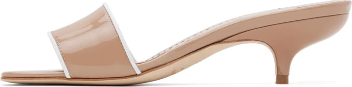 Manolo Blahnik Beige Helamu Heeled Sandals - Image 3