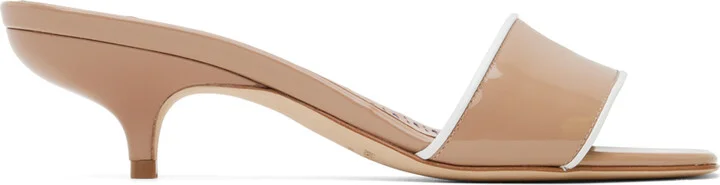 Manolo Blahnik Beige Helamu Heeled Sandals