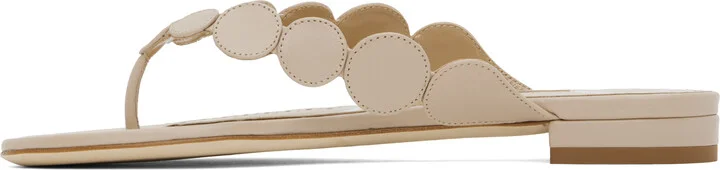 Manolo Blahnik Beige Nour Sandals - Image 3