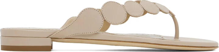 Manolo Blahnik Beige Nour Sandals