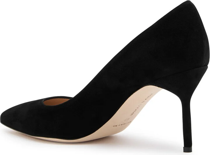 Manolo Blahnik Bibi 70 Suede Pumps - Image 2