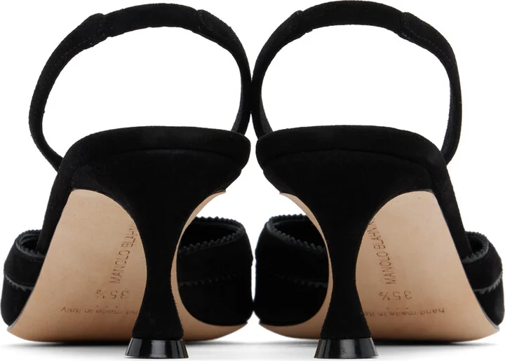 Manolo Blahnik Black Brontiasli Heels - Image 2